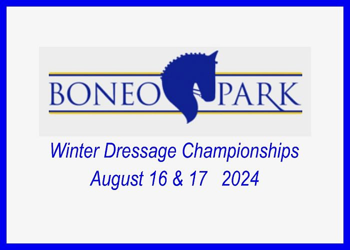 Boneo August Dressage Champs 2024